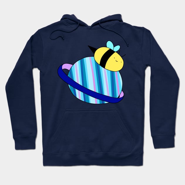 Saturn Bee Hoodie by saradaboru